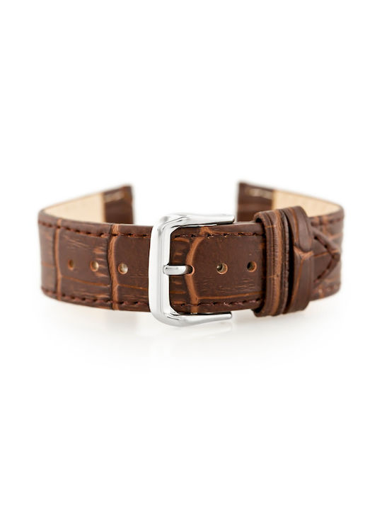 Pacific Leather Strap Brown 18mm