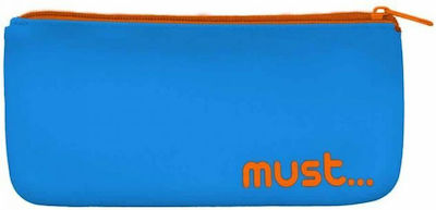 Silicone Pencil Case Focus Monochrome Blue