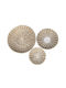 InTheBox Set of Decorative Wall Decor made of Straw Material Sifnos Deco 45cm 3pcs