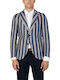 Mulish Men's Summer Suit Jacket Blue