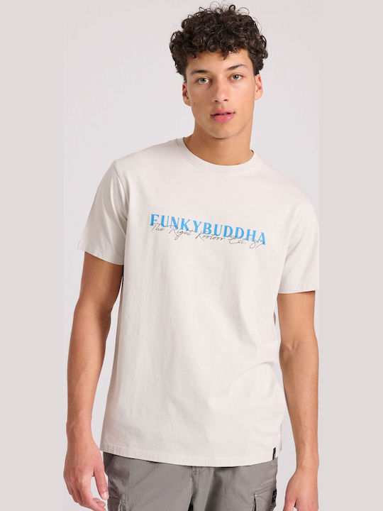 Funky Buddha T-shirt Silver Grey Multi