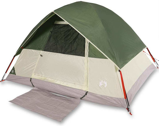 vidaXL Camping Tent Igloo Green for 3 People 213x213x132cm