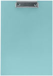 Spree Hard Cardboard Clipboard A4 Clip Pastel Blue 75777