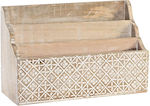 Multi-purpose Organizer Dkd Home Decor Natural Leaves 32 X 13 X 21 Cm 33 X 12 X 21 Cm White Mango Wood S3032311