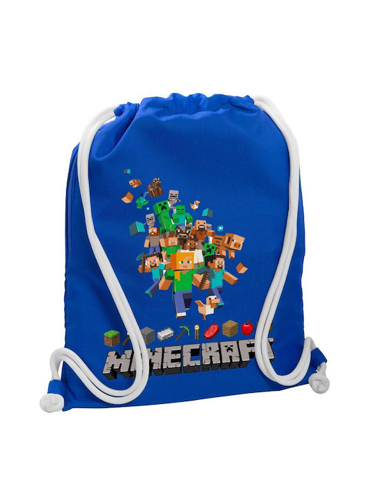Koupakoupa Minecraft Adventure Τσάντα Πλάτης Γυμναστηρίου Μπλε