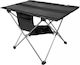 Technaxx Tabelle Aluminium für Camping Klappbar 60.8x40.5x42cm Schwarz