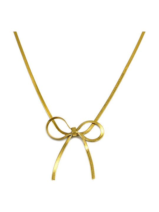 Awear Maira Choker με σχέδιο Φίδι από Επιχρυσωμένο Ατσάλι