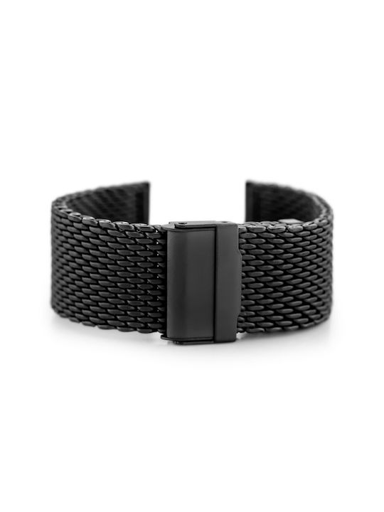 Pacific Metallic-Armband Schwarz 22mm