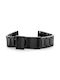 Bisset Metallic Bracelet Black 18mm