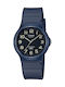 Casio Watch Battery with Blue Rubber Strap