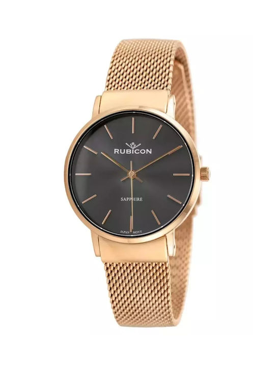 AGBarr Uhr mit Rose Gold Metallarmband