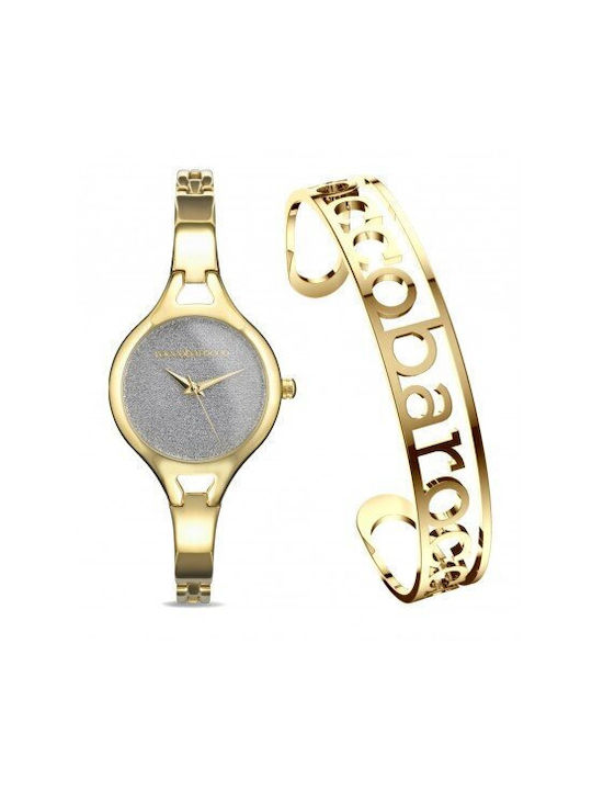 Rocco Barocco Uhr mit Gold Metallarmband