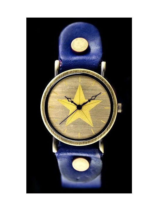 Inny Watch with Blue Leather Strap