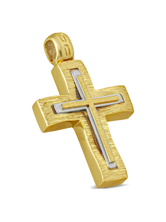 Herren Gold Kreuz 14K