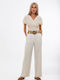 Freestyle Women's Linen Trousers Beige