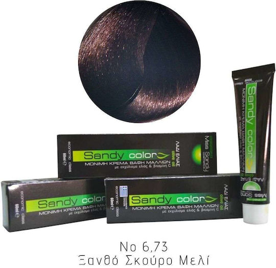 Miss Sandy Haarfärbemittel Ohne Ammoniak Nr 6,73 Dunkelblondes Honig 60ml