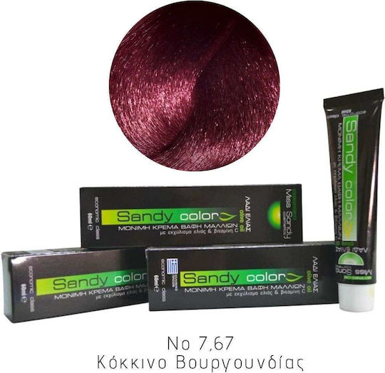 Miss Sandy Vopsea De Păr No 7,67 Roșu Burgund 60ml