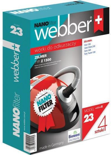 Webber Staubsaugerbeutel 5Stück Kompatibel mit Staubsauger Zelmer