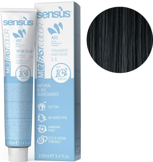 Sensus Mc2 Fast Color Toner Fără Amoniac Negru 1.01 100ml