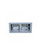 DIL Rectangle Metallic Recessed Spot with Socket G24d Gray 10x10cm. 1pcs