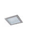DIL Square Recessed Spot with Socket G24d Gold 10x10cm. 1pcs