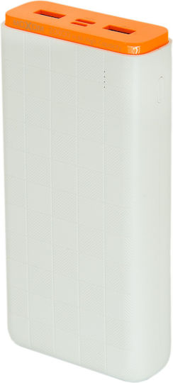 Moxom Power Bank 10000mAh 22.5W Λευκό