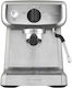 Breville Mini Barista VCF125X Μηχανή Espresso 1450W Πίεσης 15bar Ασημί VCF125X