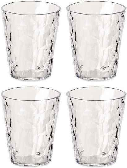 Koziol Set de pahare pentru apa din Sticlă 250ml 4buc