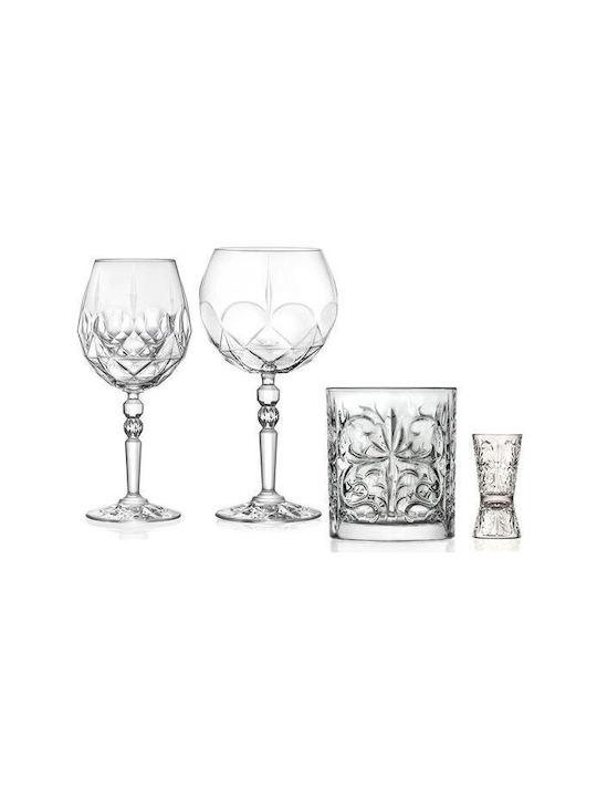 RCR Glass Set Cocktail/Drinking made of Glass 4pcs