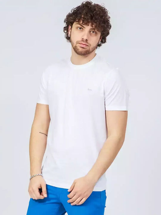 Harmont & Blaine T-shirt Bărbătesc cu Mânecă Scurtă White