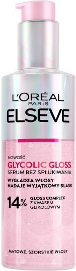 L'Oreal Paris Elseve Glycolic Gloss 14% Hair Serum For Anti-Frizz 150ml