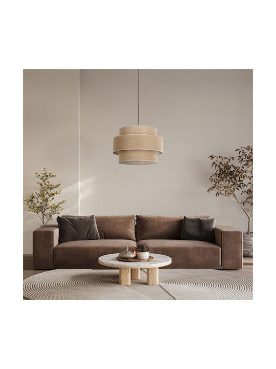 TK Lighting Calisto Κρεμαστό Φωτιστικό Μαύρο με Ντουί E27 50x110εκ.