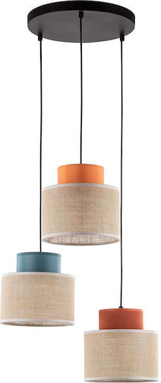 TK Lighting Pendant Light Multicolour with Socket E27 35x110cm