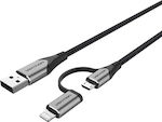 Vention Regulär USB zu Micro-USB / Blitzschlag Kabel Gray 1m