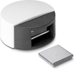 Türstopper Magnetisch Metallisch Weiß 1Stück