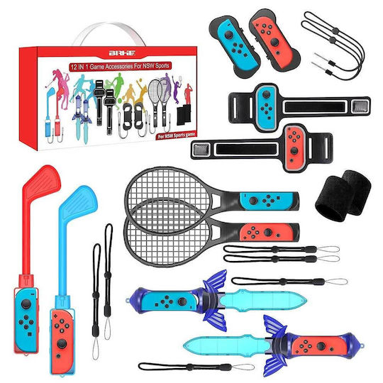 Brhe Sports Accessories Pack Switch 12 in 1 Sports Games Accessories Set Family Party Pack 2023 Nintendo Switch & Oled