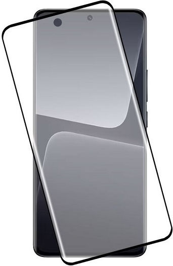 Curved 5D 0.3mm Vollflächig gehärtetes Glas Schwarz (Xiaomi 13 Pro)
