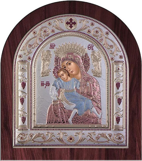 Slevori Icon Classic Regular Wreath 22.8x26.3 Brown Blue-Light Red Silver Wood 186249 1tmx