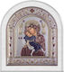 Slevori Classic Regular Icon Crown 12x13.7 White Dark Blue-Red Silver Wood 186575 1tmx