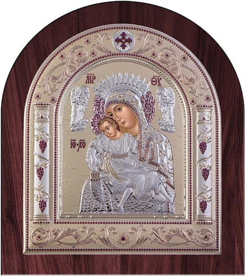 Slevori Axion Esti Classic Regular Wreath 12x13.7 Brown Gold Silver Wood 186030 1tmx
