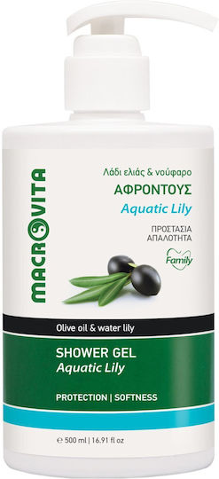 Macrovita Gel de Duș Aquatic Lily cu Ulei de Măsline 500ml
