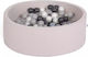 Delsit Family Ball Pit made of Fabric 100x28cm. for 6+ Months Gray