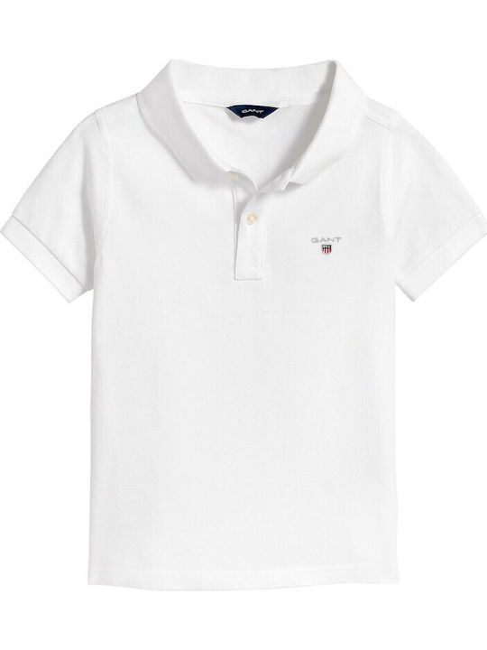 Gant Kids Polo Short Sleeve White