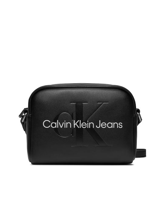 Calvin Klein Camera Γυναικεία Τσάντα Χιαστί Μαύρη