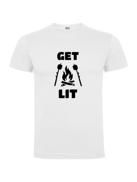 iLovePrints Flame Flicker Frenzy T-shirt White