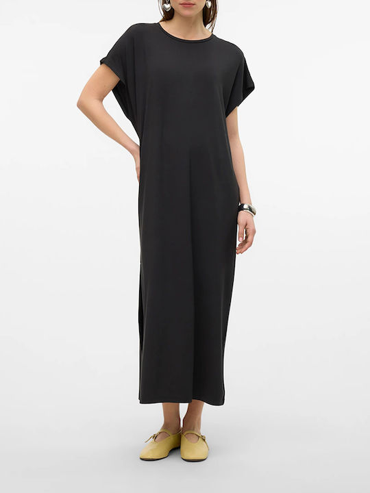 Vero Moda Maxi Рокля със Слит Black