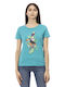 Trussardi Damen T-shirt Turquoise