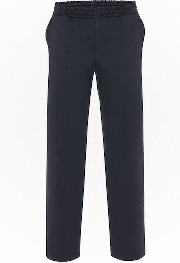 Axon Chef Black Pants with Elastic Waist