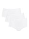 24/7 Βαμβακερά High Waist Women's Slip 3Pack White