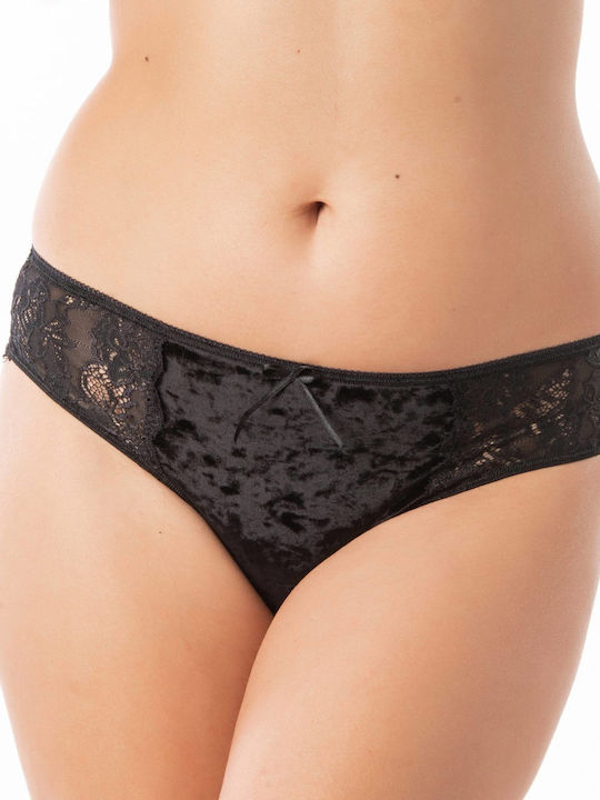 MEI Brazil with Lace Black Women's Briefs